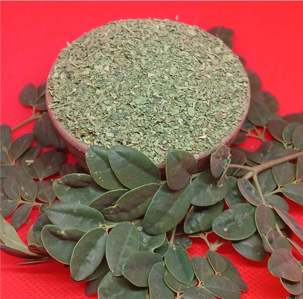 9b) Organic Moringa Oleifera Leaf Dried Cut 16oz