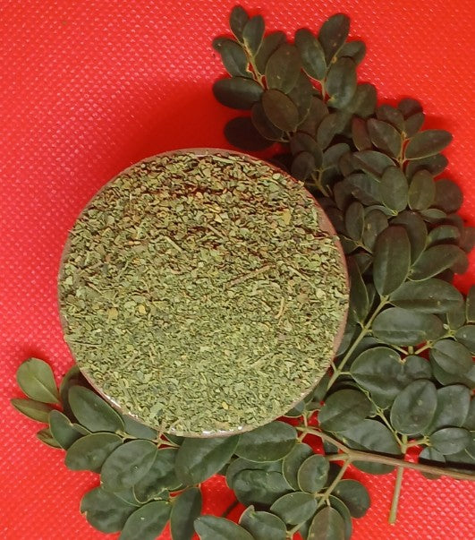 9b) Organic Moringa Oleifera Leaf Dried Cut 16oz