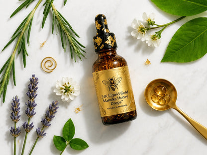 8) 24K Liquid Gold Manuka Honey Drops™