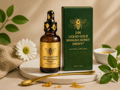 8) 24K Liquid Gold Manuka Honey Drops™