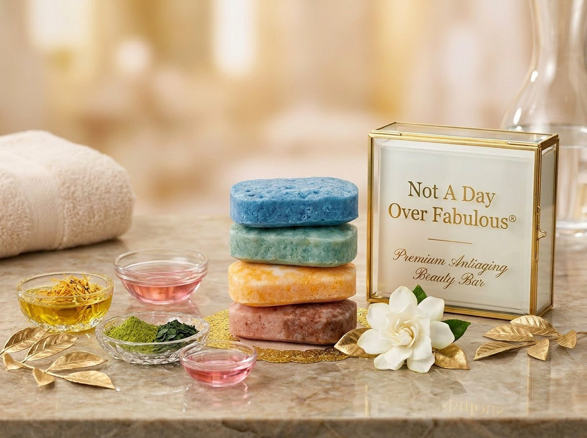 2) Not A Day Over Fabulous® Handmade Anti-Aging Beauty Bar Soap Half Bar