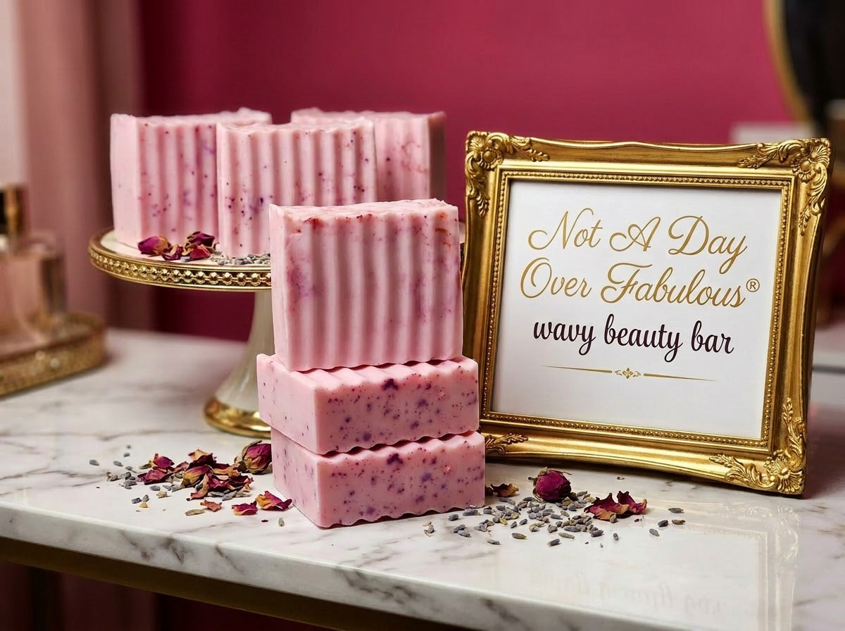 3) Not A Day Over Fabulous® Handmade Anti-Aging Beauty Bar Soap Full Wavy Bar